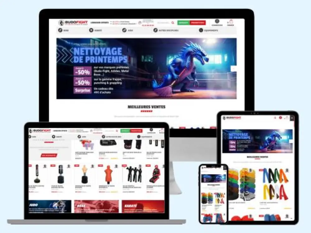 Budo-Fight : maintien et évolution d’un site e-commerce complet
